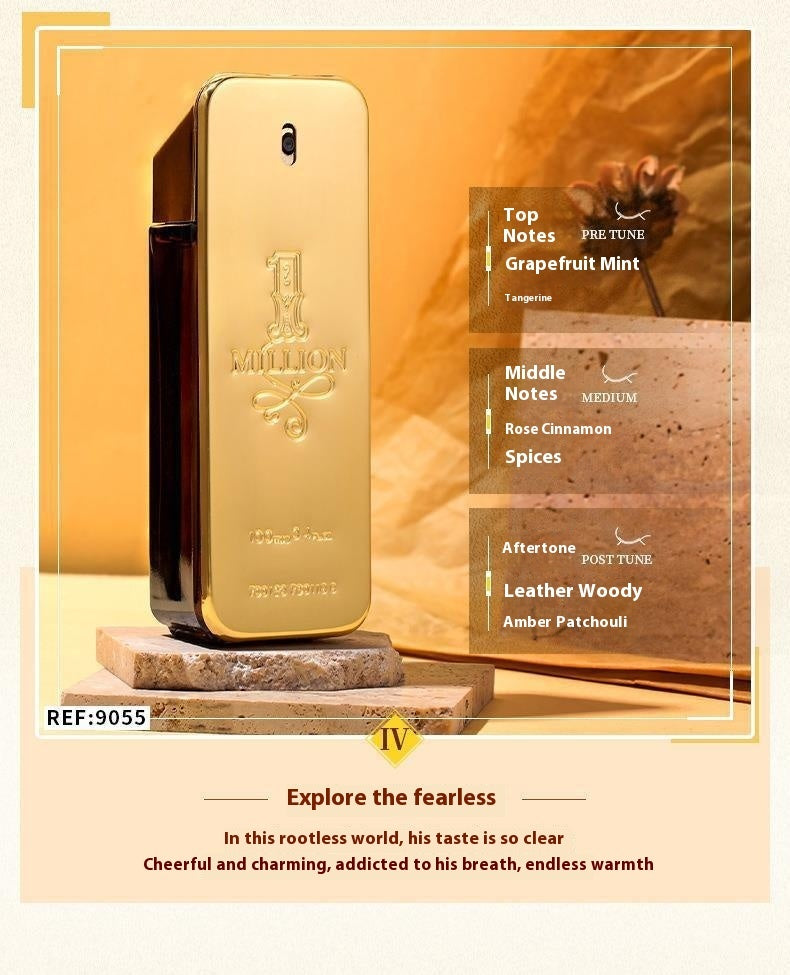 100ml Gold Million Dollar Man Men's Perfume